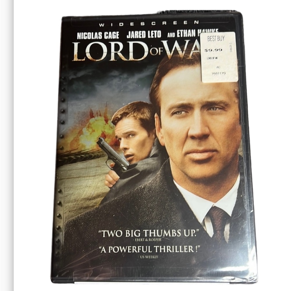 LORD OF WAR WIDESCREEN DVD UNOPENED - NICHOLAS CAGE, JARED LETO, ETHAN HAWKE.